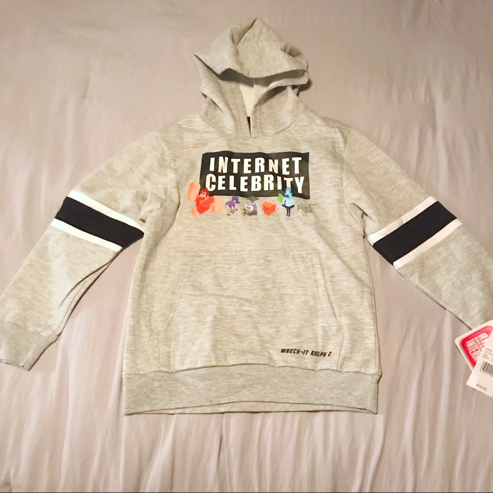 Kids Disney Wreck it Ralph hoodie sweat shirt S